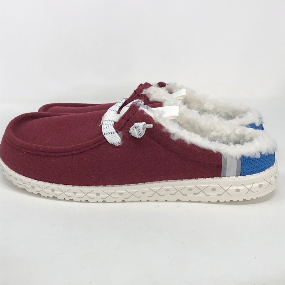 Hey Dude Wally Slip NHL Colorado Avalanche Men’s Casual Slip On Shoes - Size 15 - Picture 5 of 8